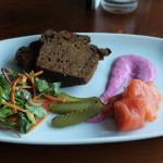 Smoked Salmon and beetroot mousse